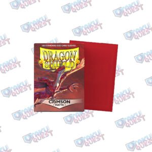 Home dragon shield sleeves crimson